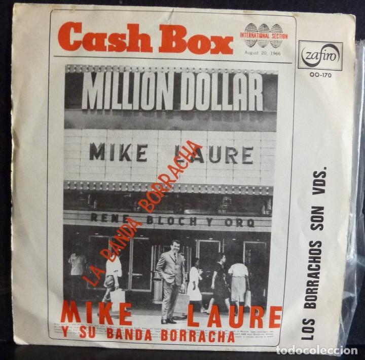 Discos de vinilo: MIKE LAURE // LA BANDA BORRACHA // 1966 .SINGLE - Foto 1