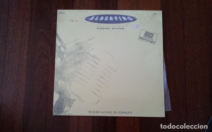 Discos de vinilo: Albertino-your love is crazy.maxi - Foto 1