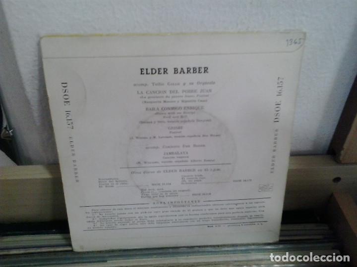 Discos de vinilo: LMV - Elder Barber. Odeon, ref. DSOE 16.157 - Foto 2