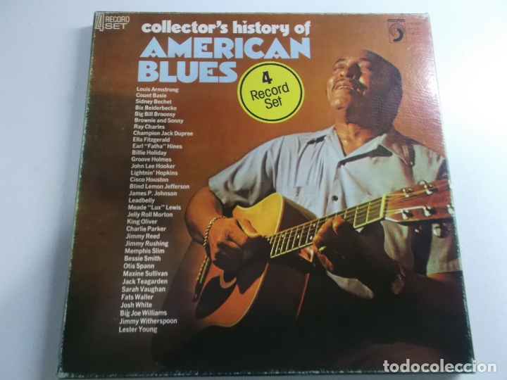 Discos de vinilo: Collector's History Of American Blues, 4 lps ed americana