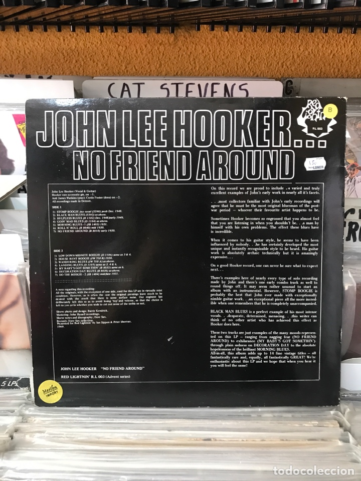 Discos de vinilo: John lee hooker no friend around - Foto 2