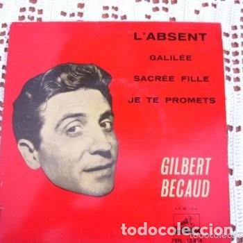 Discos de vinilo: Gilbert Becaud Labsent EP 1962 - Foto 1