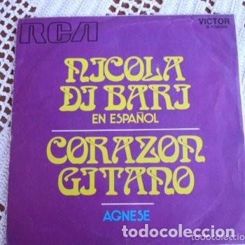 Discos de vinilo: Nicola di Bari en espa&ntilde;ol Coraz&oacute;n Gitano EP 1971 - Foto 1