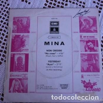 Discos de vinilo: Mina Non credere EP 1971 - Foto 2