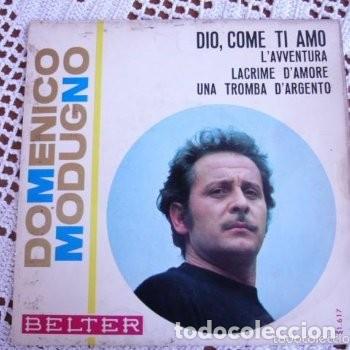 Discos de vinilo: Domenico Modugno Dio, come ti amo EP 1966 - Foto 1