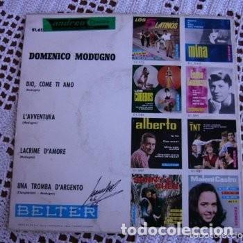 Discos de vinilo: Domenico Modugno Dio, come ti amo EP 1966 - Foto 2