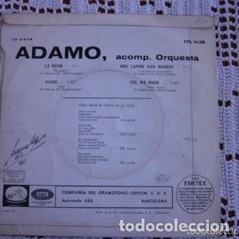 Discos de vinilo: Adamo Le neon EP 1967 - Foto 2