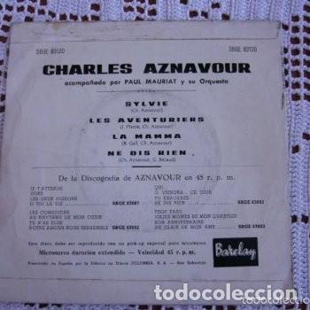 Discos de vinilo: Charles Aznavour Sylvie EP 1963 - Foto 2