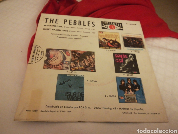Discos de vinilo: The pebbles single mackintosh espa&ntilde;a 1969 - Foto 2