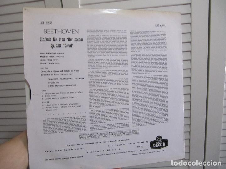 Discos de vinilo: Beethoven symphony #9 choral 1967 SPAIN - Foto 2