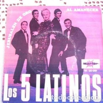 Discos de vinilo: Los 5 latinos Jerusal&eacute;n de oro EP 1969 - Foto 1