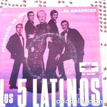 Discos de vinilo: Los 5 latinos Jerusal&eacute;n de oro EP 1969 - Foto 2