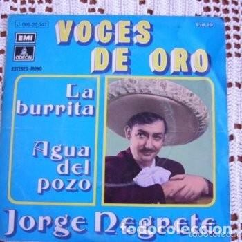 Discos de vinilo: Jorge Negrete La burrita EP 1971 - Foto 1