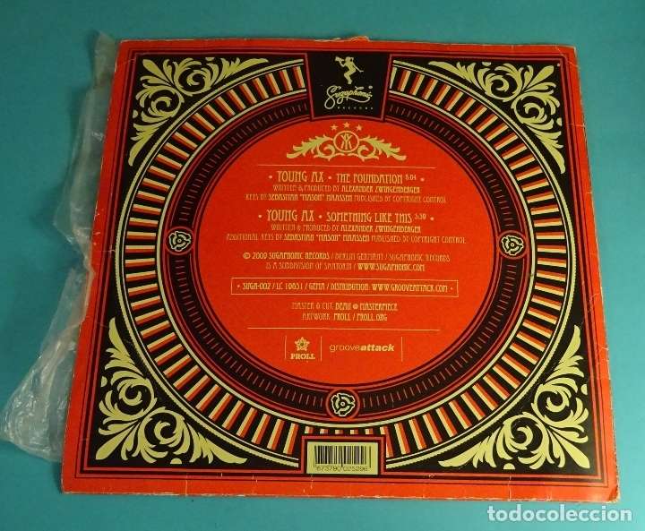 Discos de vinilo: YOUNG AX. THE FOUNDATION. SOMETHING LIKE THIS. PROLL - GROOVEATTACK - Foto 2