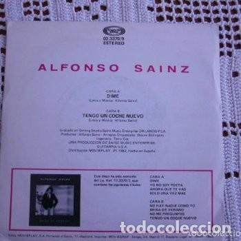 Discos de vinilo: Alfonso Sainz Dime EP 1982 - Foto 2