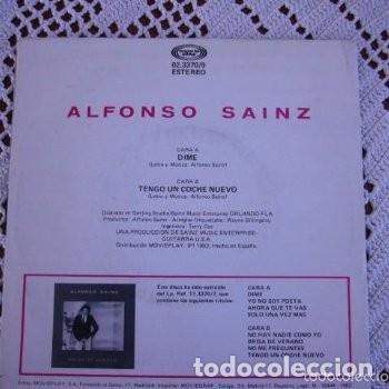 Discos de vinilo: Alfonso Sainz Dime EP 1982 - Foto 2