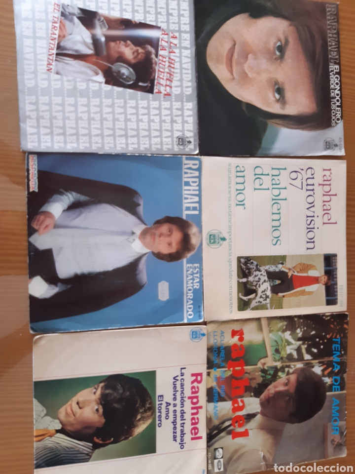 Discos de vinilo: Lote 6 singles de RAPHAEL - Foto 1