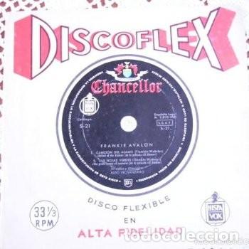 Discos de vinilo: Discoflex Frankie Avalon canci&oacute;n del &aacute;lamo Single 1961 - Foto 1
