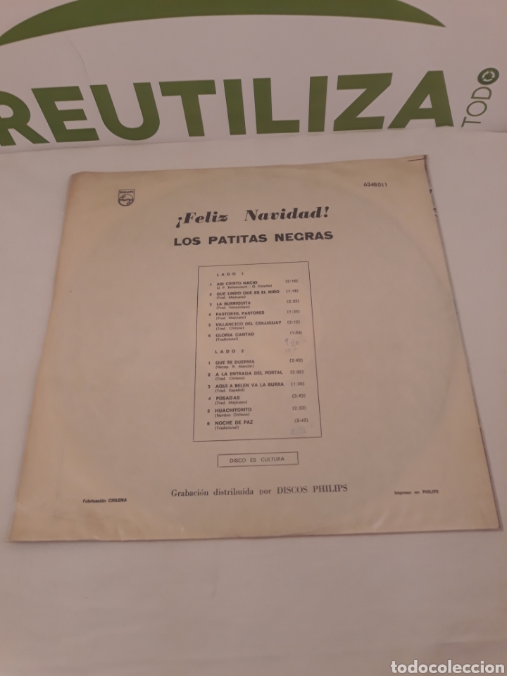 Discos de vinilo: Los patitas negras.Chile.LP. - Foto 2