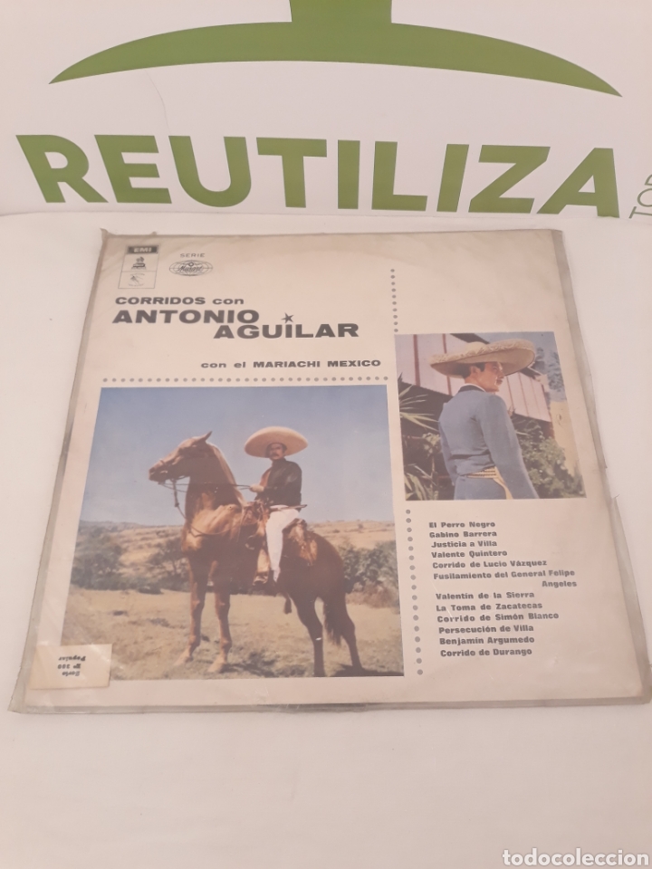 Vinyl records: Corridos con antonio aguilar.Con el mariachi mexico.Chile.