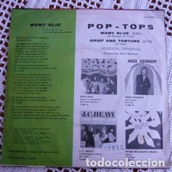 Discos de vinilo: Pop-Tops Mamy Blue EP 1971 - Foto 2