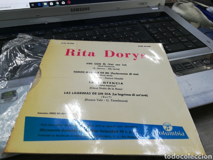 Discos de vinilo: Rita dorys ep ven con el + 3 1964 - Foto 2