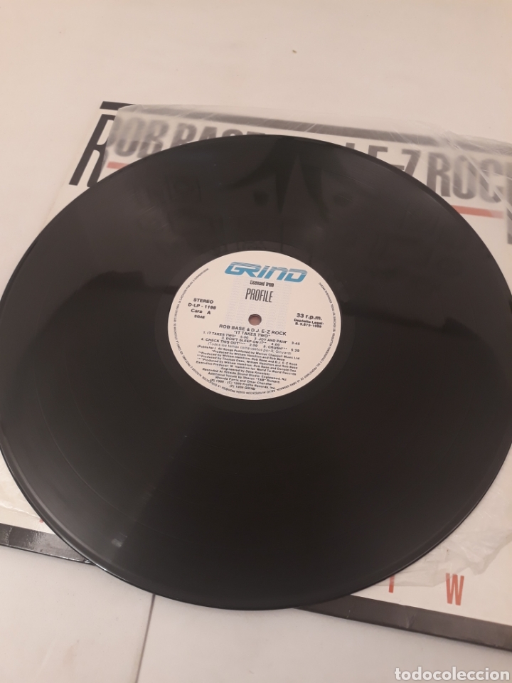 Discos de vinilo: Rob base & D.J.E-Z rock.It takes two.LP - Foto 4
