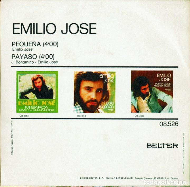 Discos de vinilo: Emilio Jose - Pequena - Foto 2