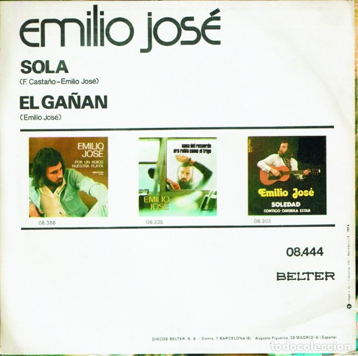 Discos de vinilo: Emilio Jose - Sola - Foto 2