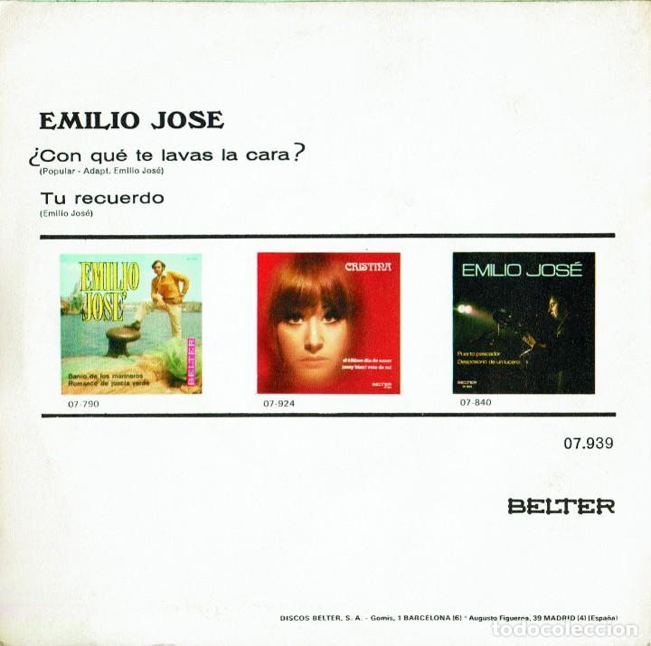 Discos de vinilo: Emilio Jose - Te recuerdo - Foto 2