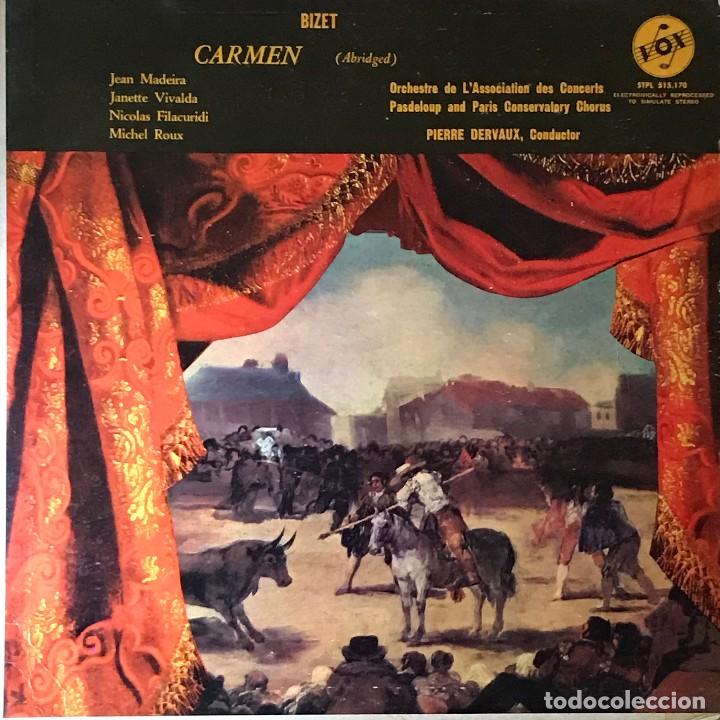 Discos de vinil: LP estadounidense Carmen a&ntilde;o 1957