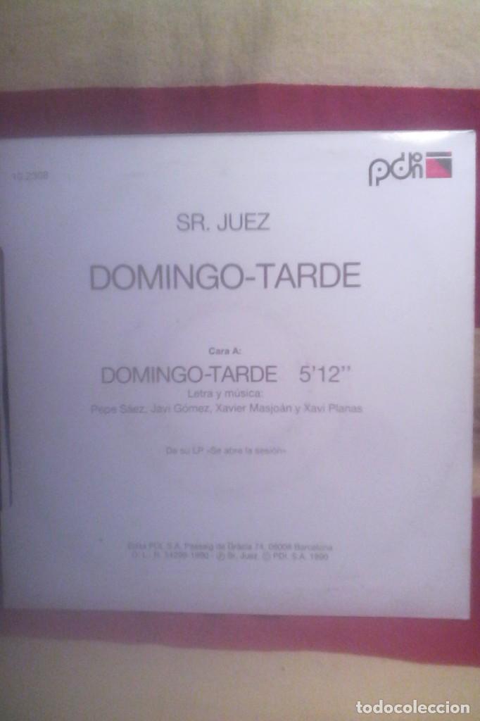 Discos de vinilo: SR. JUEZ - DOMINGO TARDE . - Foto 3