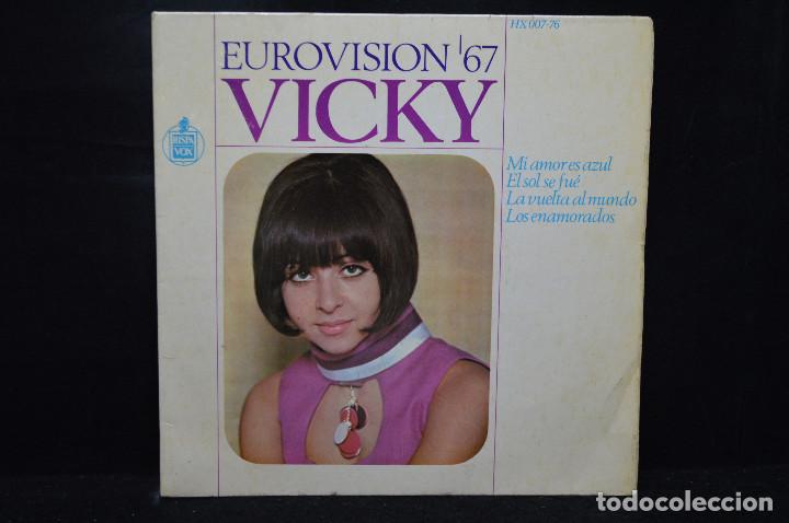 Discos de vinilo: VICKY - MI AMOR ES AZUL +3 - EP - Foto 1