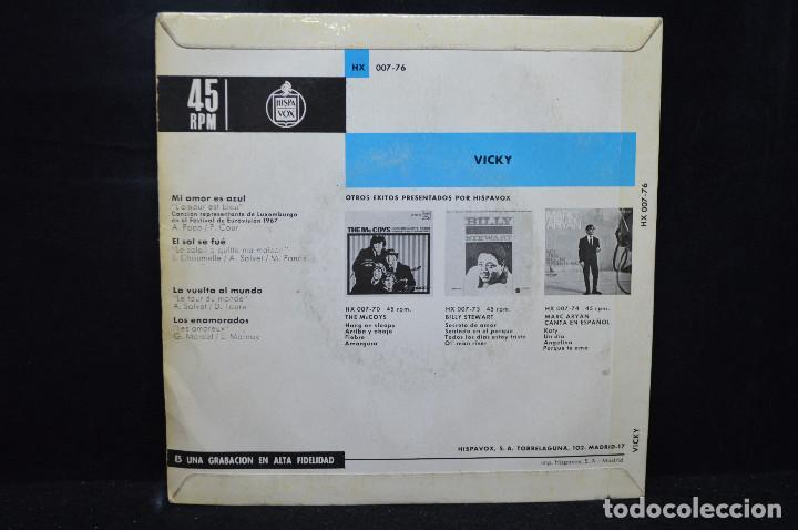 Discos de vinilo: VICKY - MI AMOR ES AZUL +3 - EP - Foto 2