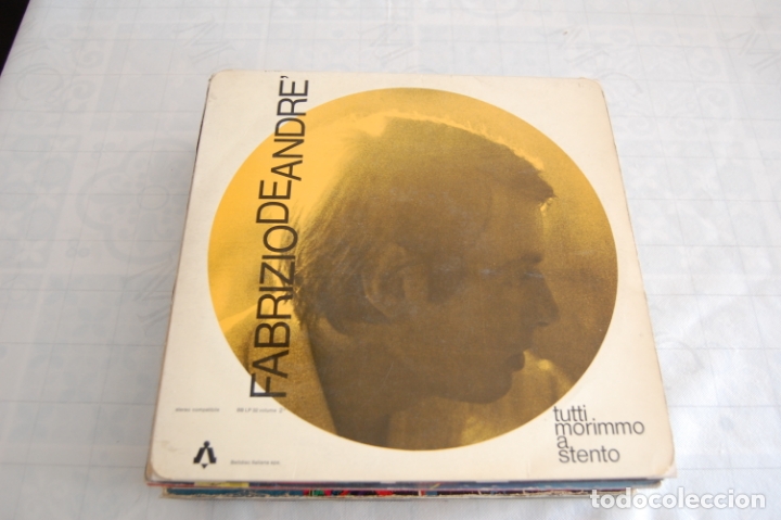 Discos de vinilo: FABRIZIO DE ANDRE - TUTTI MORIMMOA STENTO - Foto 1