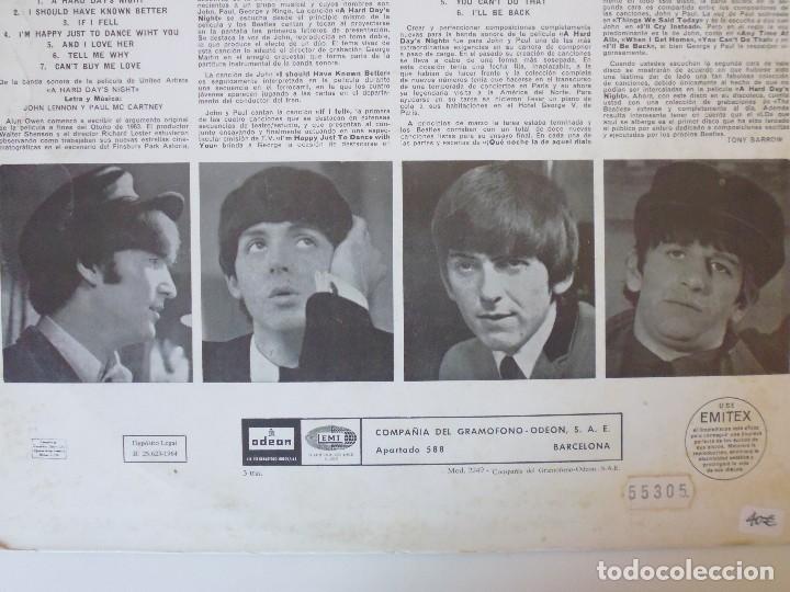 Discos de vinilo: THE BEATLES. QUE NOCHE LA DE AQUEL DIA. - Foto 4