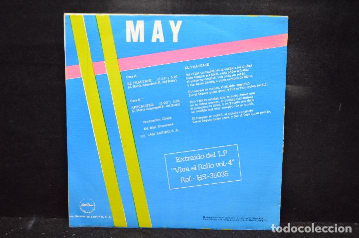 Discos de vinilo: MAY - EL TRASVASE / APOCALIPSIS - SINGLE - Foto 2