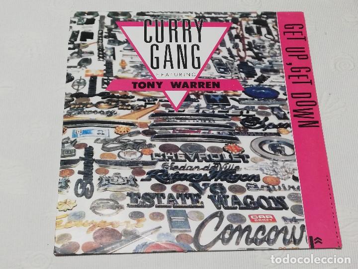 Discos de vinilo: CURRY GANG FEATURING TONY WARREN &middot; get up, get down (basic mix, 1989) - Foto 1