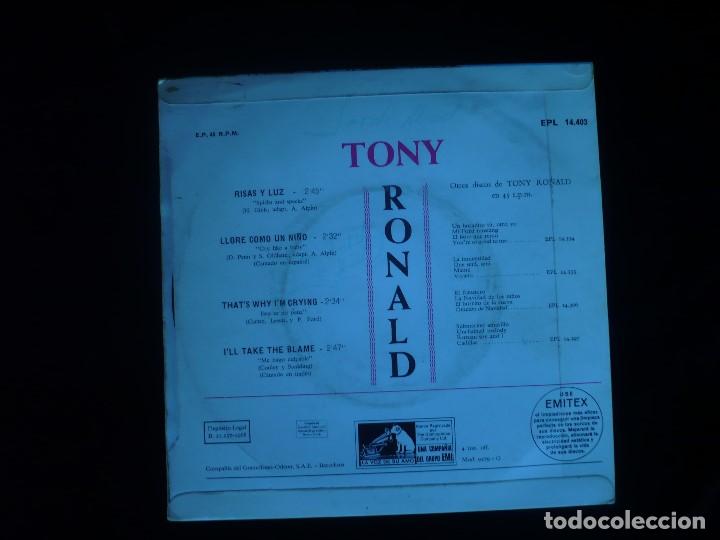 Discos de vinilo: tony ronald - risas y luz - Foto 2