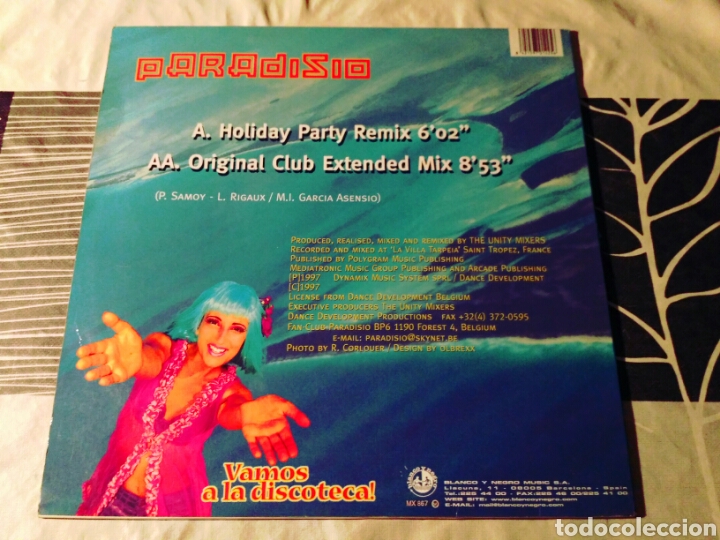 Discos de vinilo: Paradisio - Vamos A La Discoteca! - Foto 2