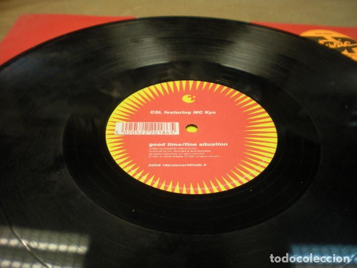 Discos de vinilo: OZONE RECORDING- CSL FEATURING MC KYE- GOODTIME. FINE SITUATION - Foto 3