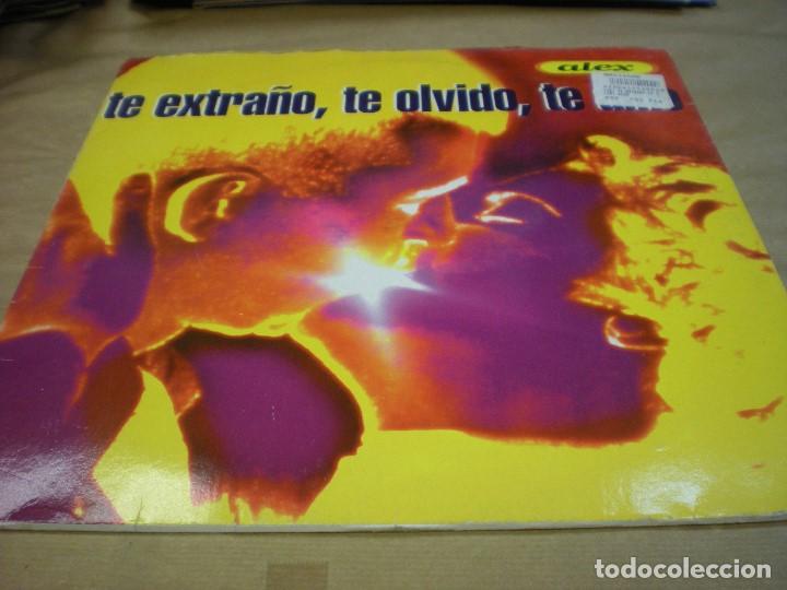 Discos de vinilo: ALEX. TE EXTRA&Ntilde;O. TE OLVIDO. TE AMO. DOLPHIN MIX - Foto 1