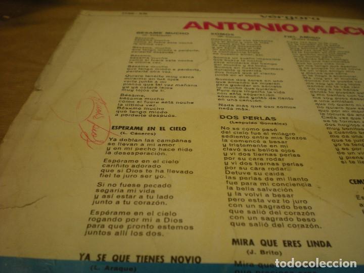 Discos de vinilo: ANTONIO MACHIN - Foto 6