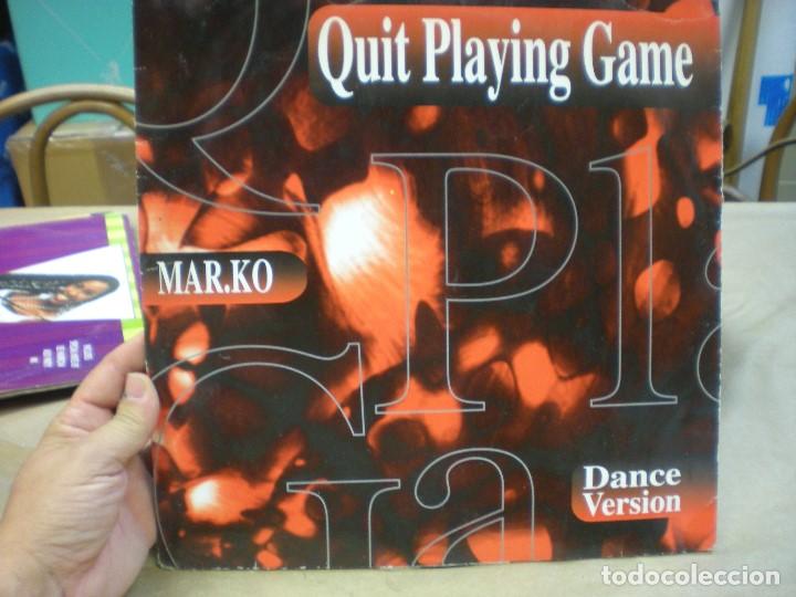Discos de vinilo: MAR.KO - QUIT PLAYING GAME. DANCE VERSION. MAX MUSIC - Foto 1