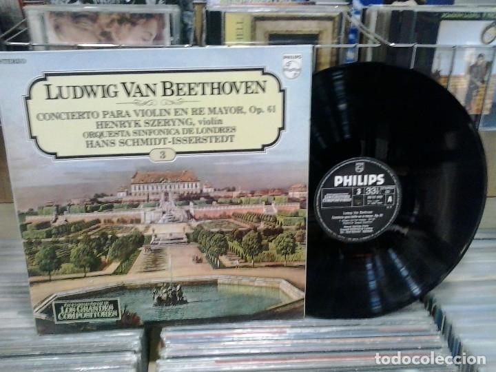 Discos de vinilo: LMV - Beethoven. Concierto para viol&iacute;n en re mayor op. 61. LP