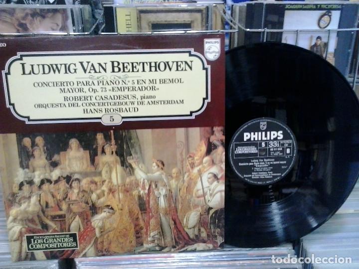 Discos de vinilo: LMV - Beethoven. Concierto para piano n&ordm; 5 en mi bemol mayor op. 73 'Emperador'. LP