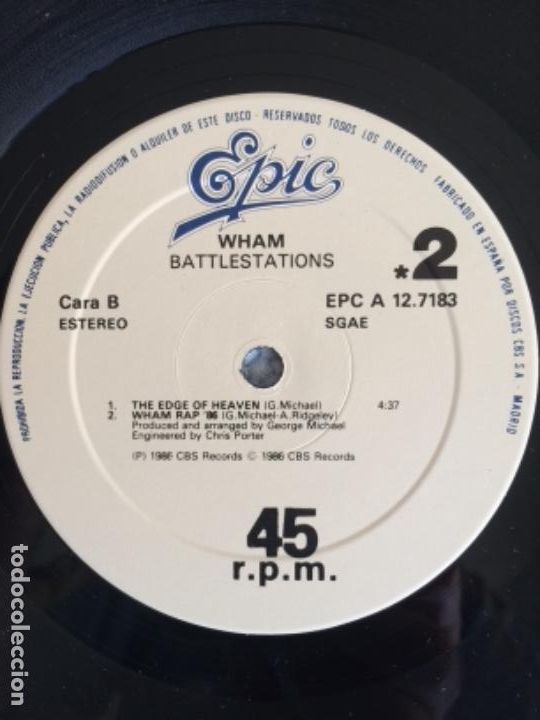 Discos de vinilo: Wham - Battlestations / MAXI - Foto 4
