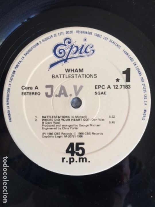 Discos de vinilo: Wham - Battlestations / MAXI - Foto 6