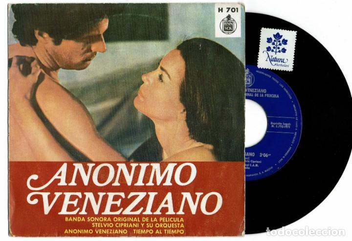 ANONIMO VENEZIANO / TIEMPO AL TIEMO / STELVIO CIPRIANI / HISPA VOX H 701 / BANDA SONORA PELÍCULA (Música - Discos - Singles Vinilo - Bandas Sonoras y Actores)
