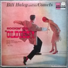 Discos de vinilo: BILL HALEY AND HIS COMETS. ROCKIN THE OLDIES. DECCA DL 8569 USA 1957 LP PROMO PROMOCIONAL PINK LABEL
